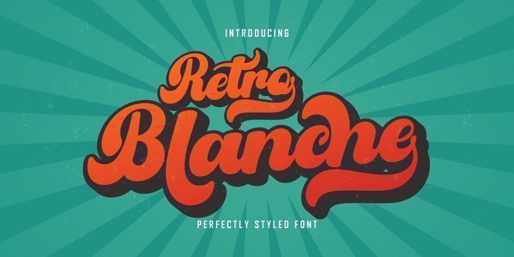 Retro Blanche font