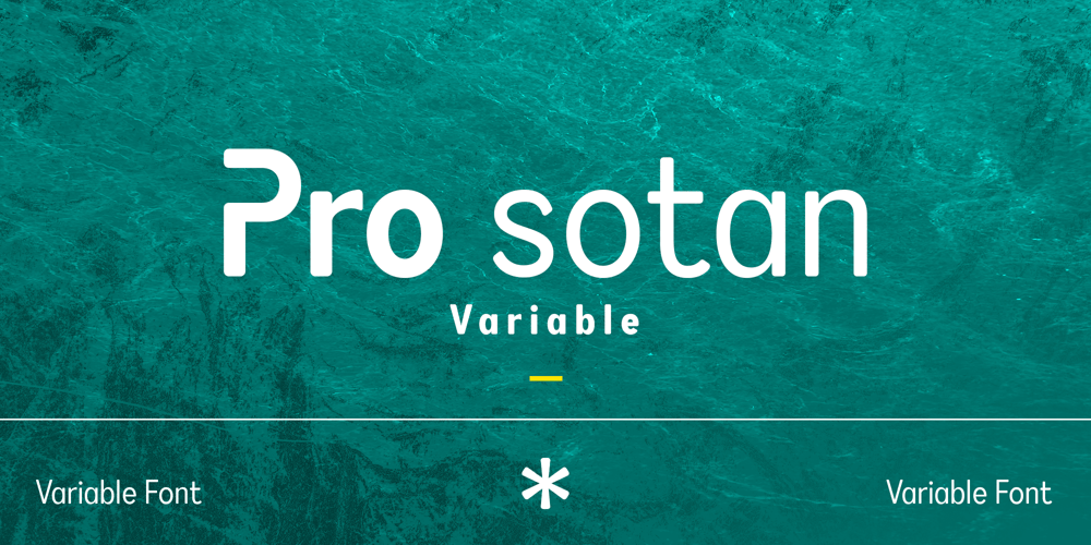 Pro Sotan Variable font