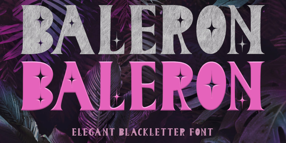 Baleron font