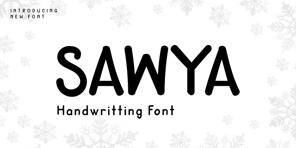 SAWYA font