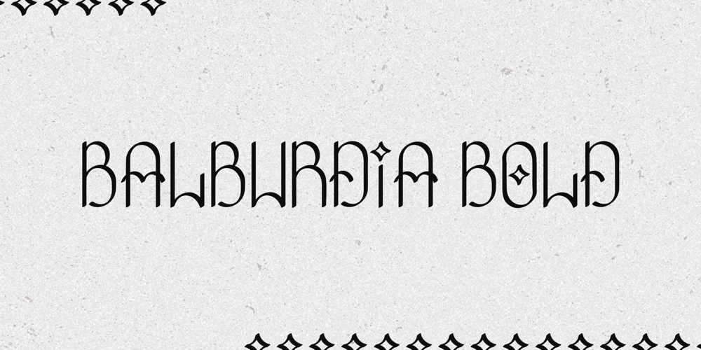 Balburdia font