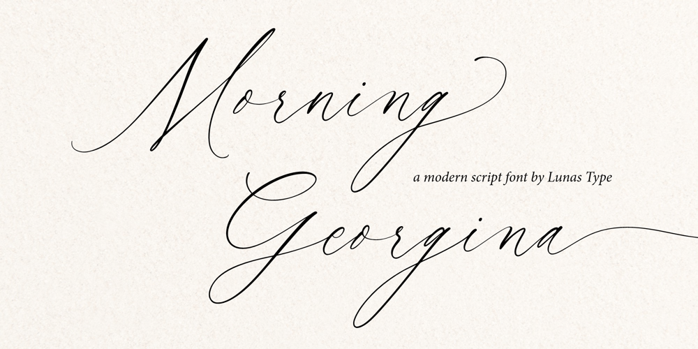 Morning Georgina font