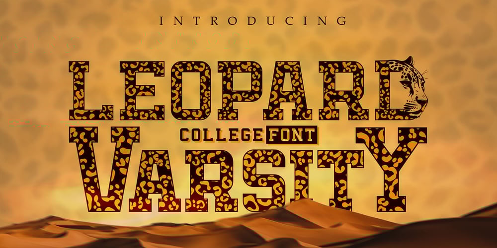 Leopard Varsity font