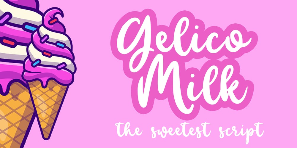 Gelico Milk font