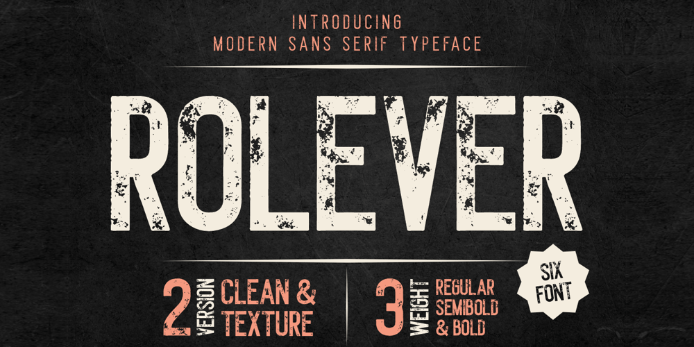Rolever Texture font