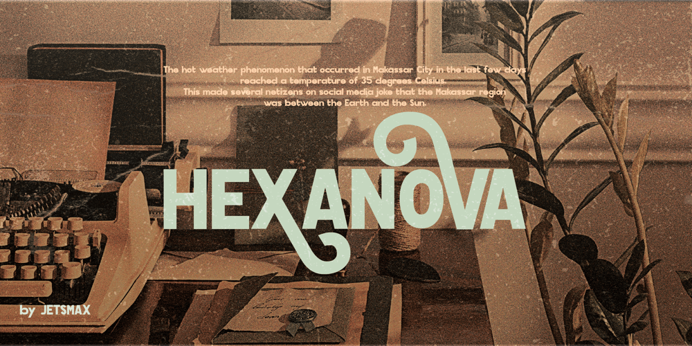 Hexanova font