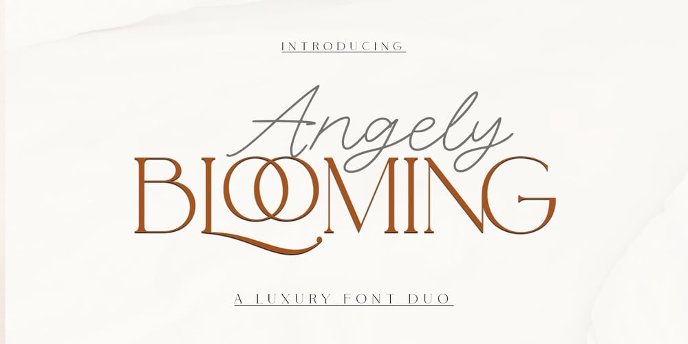 Angely Blooming font