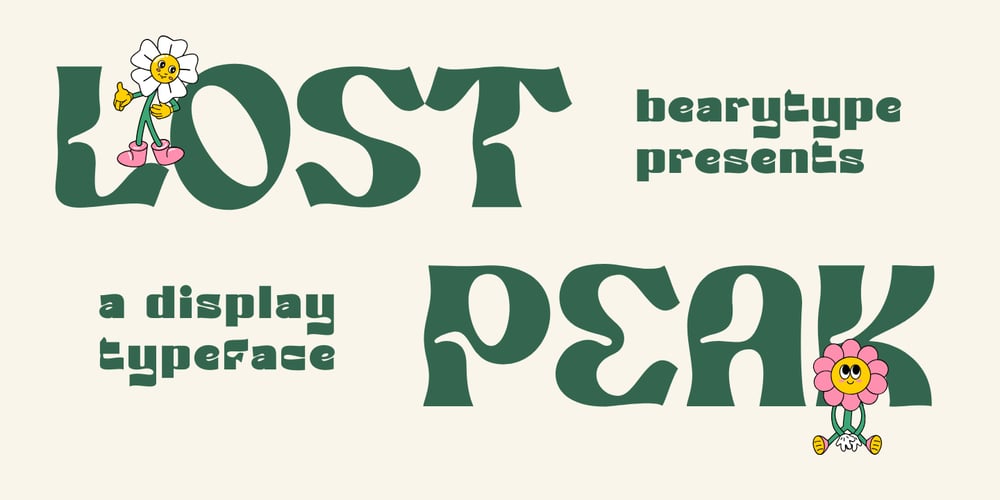 Lost Peak font