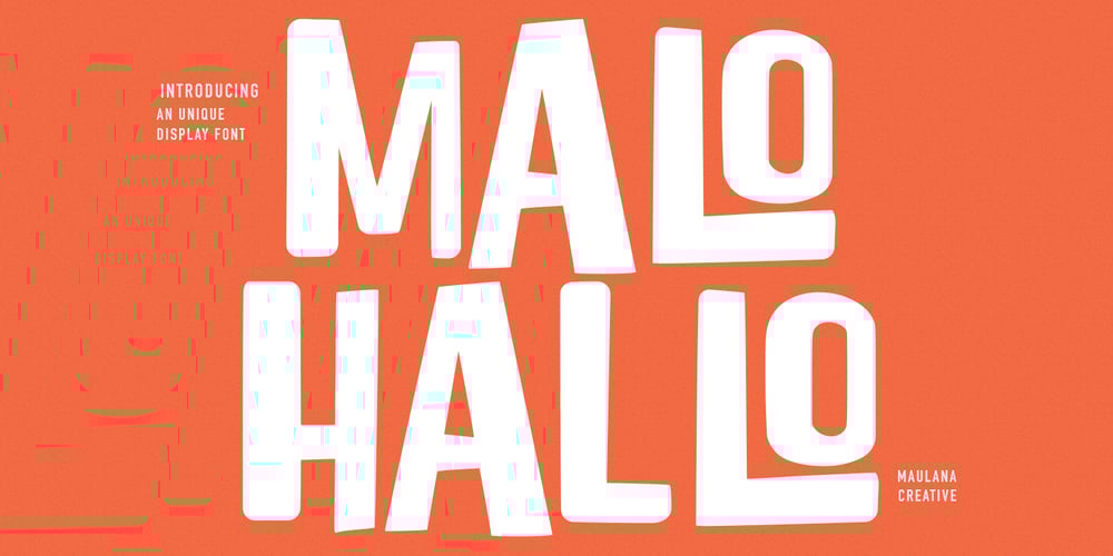 Malohallo font