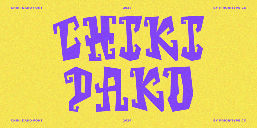 Chiki Dako font