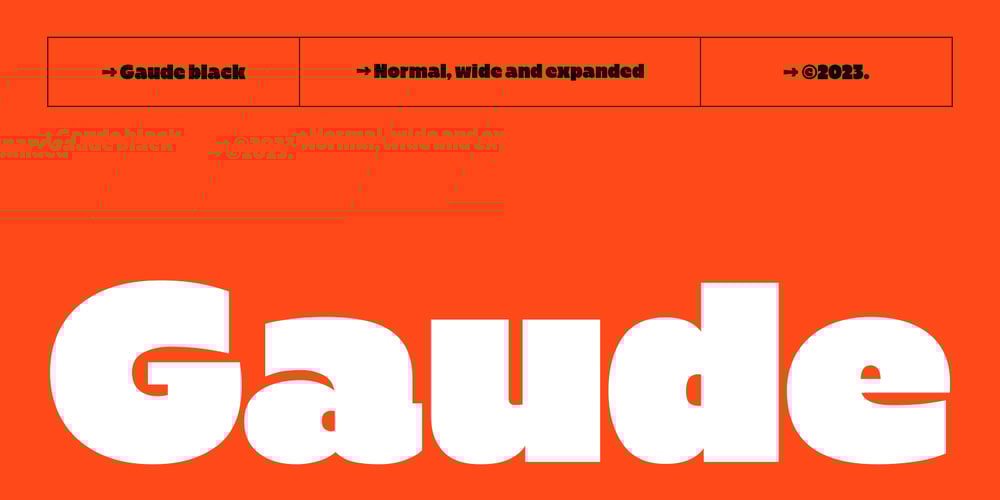 Gaude font