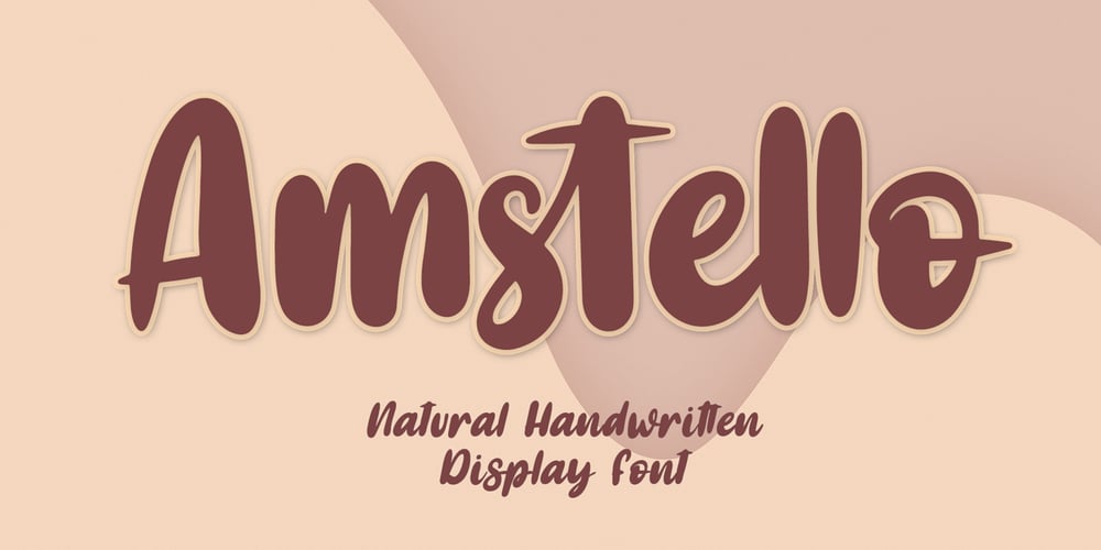 Amstello font