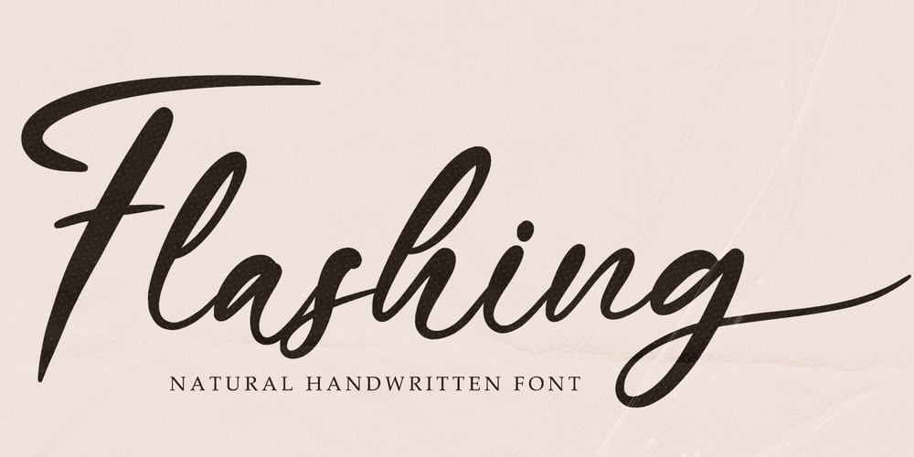 Flashing font