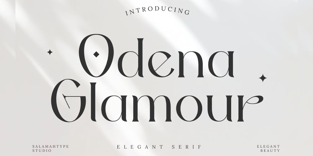 Odena Glamour font
