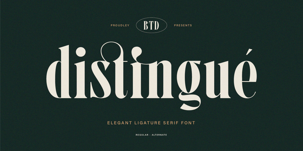 Distingue font