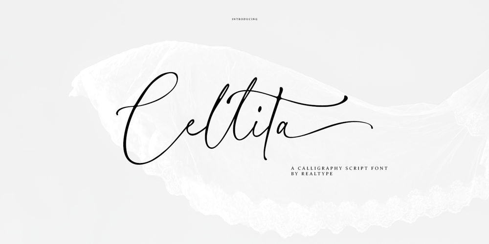 Cellita Script font