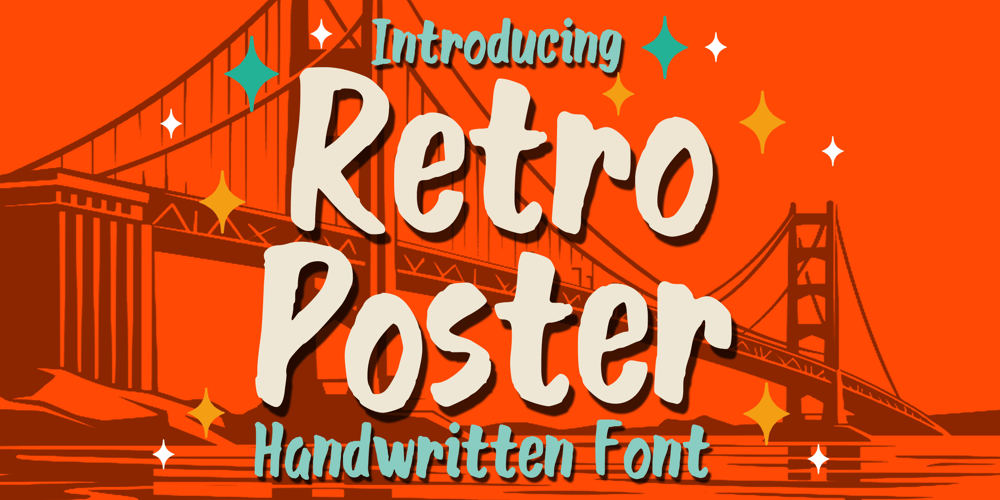 Retro Poster font