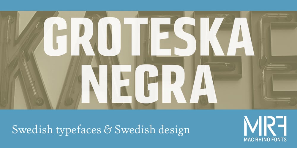 Grotesca Negra font