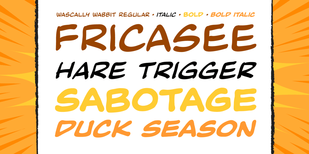 Wascally Wabbit font