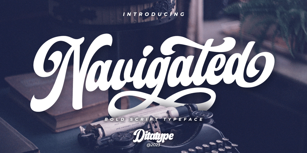 Navigated font