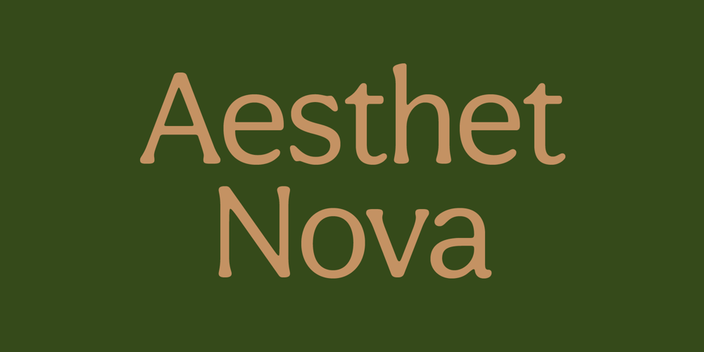 Aesthet Nova font