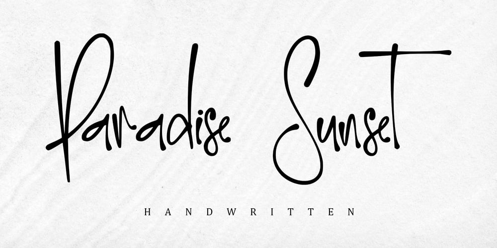 Paradise Sunset font