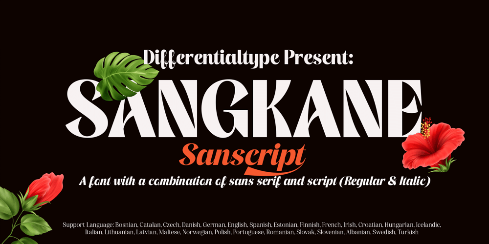 Sangkane Sanscript font