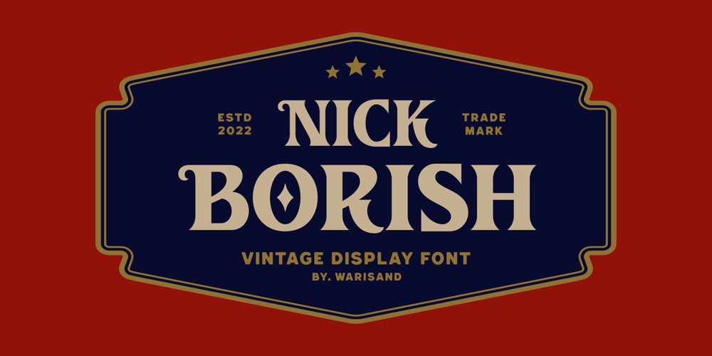 Nick Borish font
