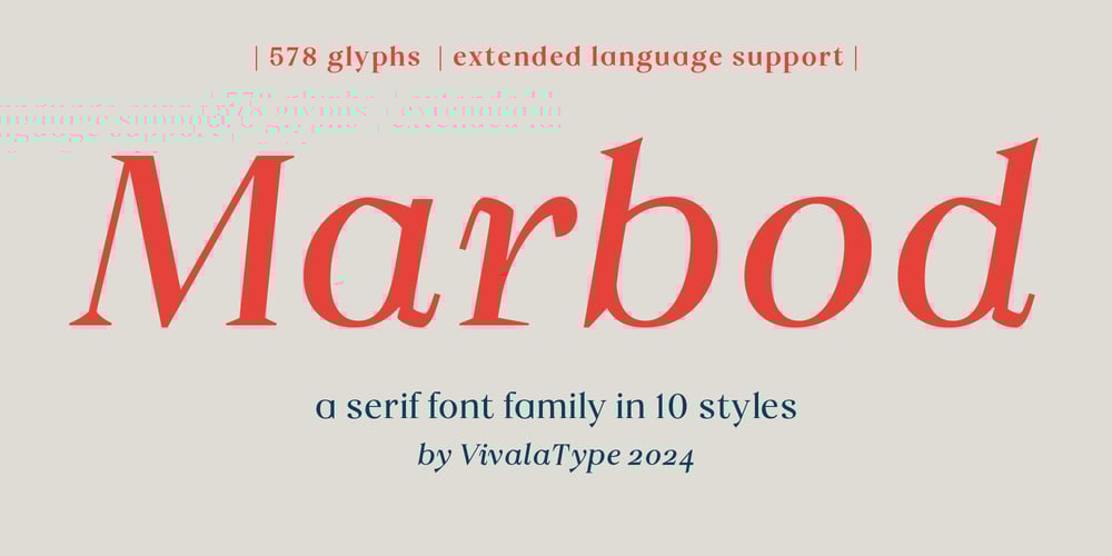 Vivala Marbod font