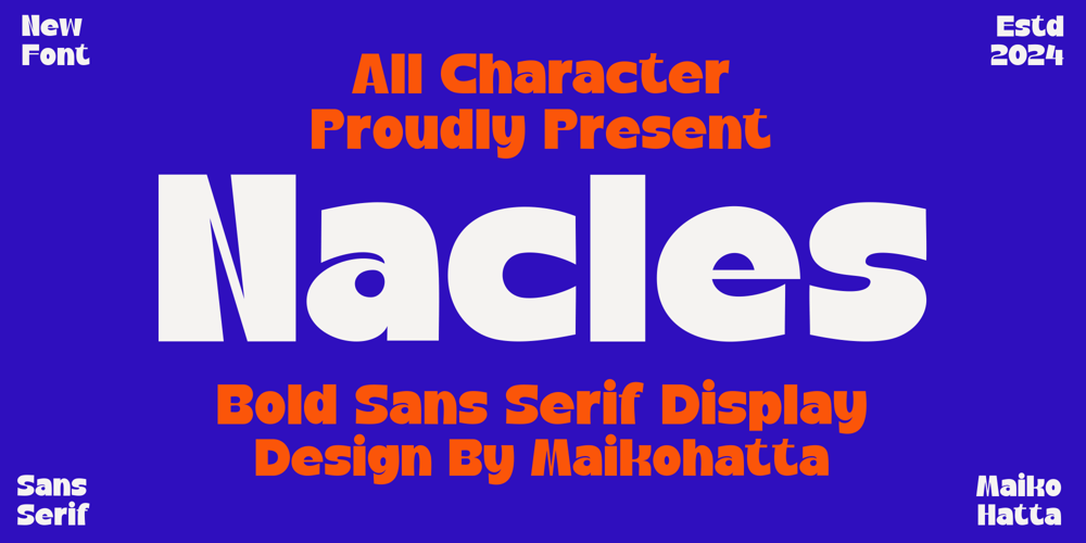 Nacles font