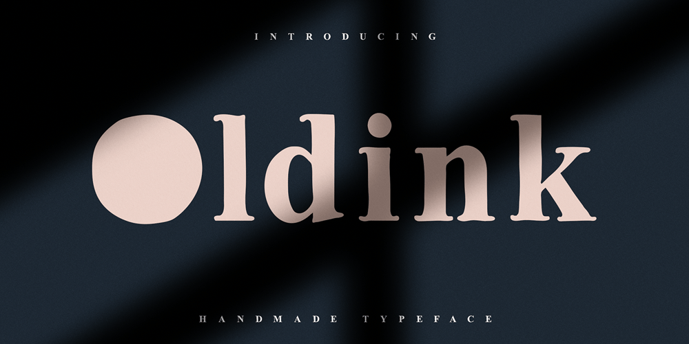Oldink font