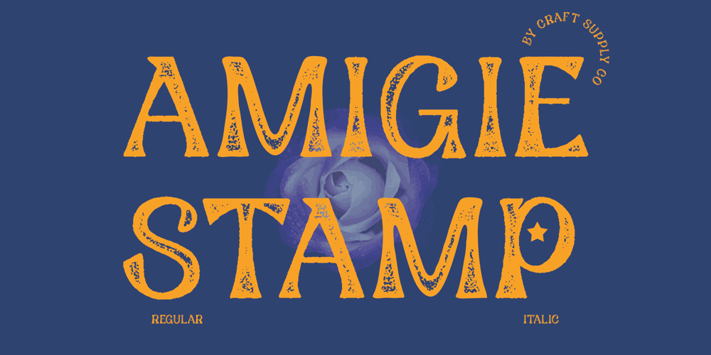 Amigie Stamp font