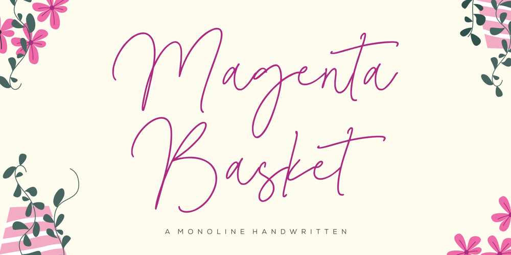 Magenta Basket font