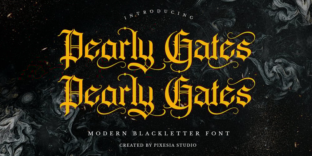 Pearly Gates font
