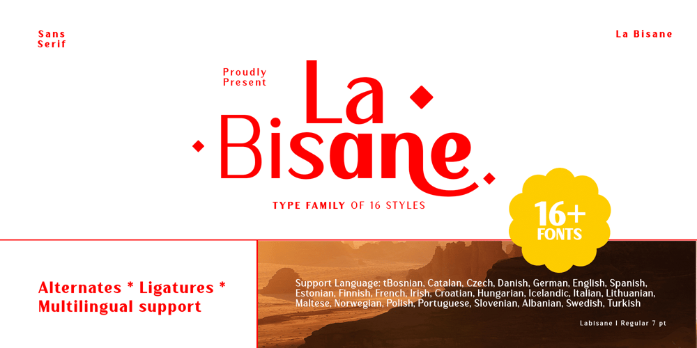 La Bisane font