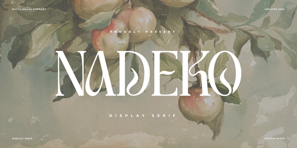 Nadeko font