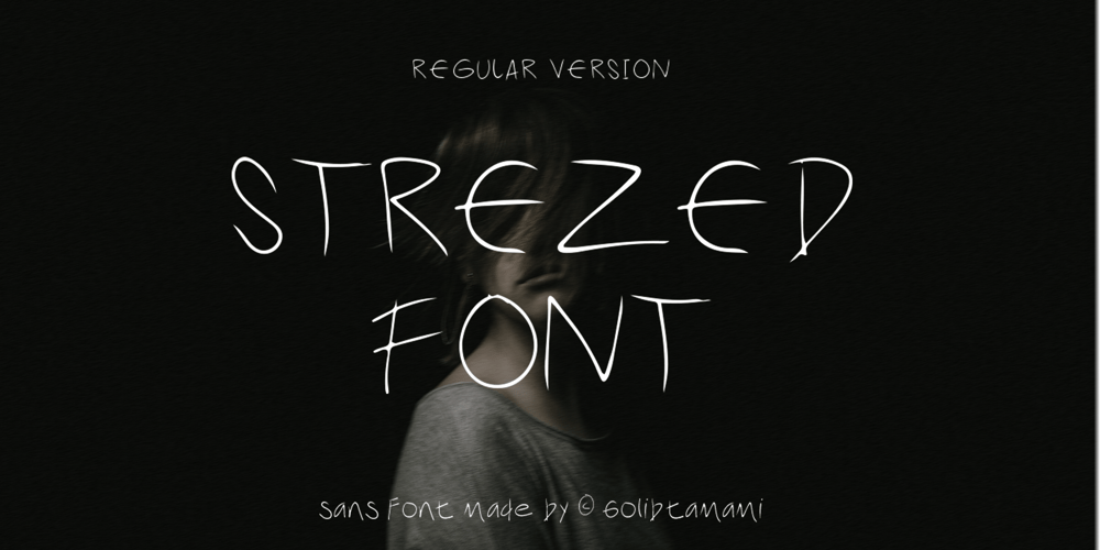 Strezed font