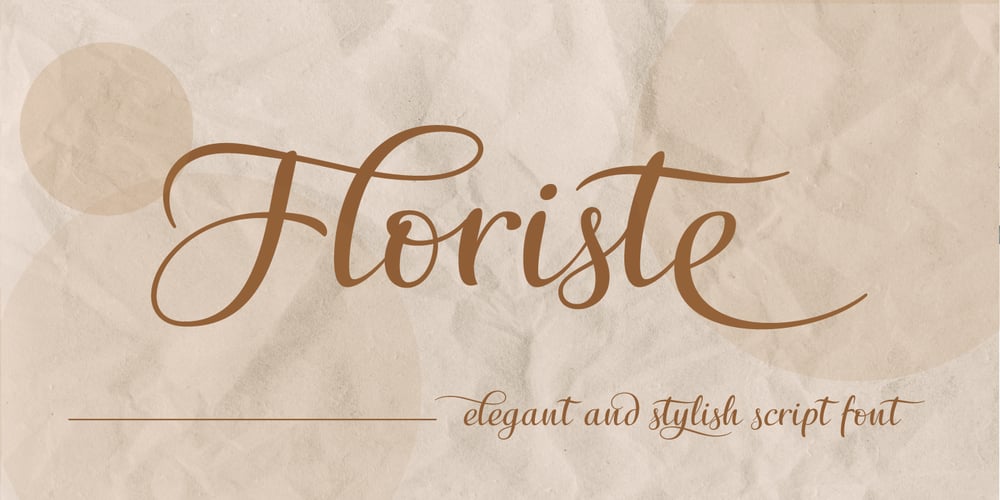 Floriste font