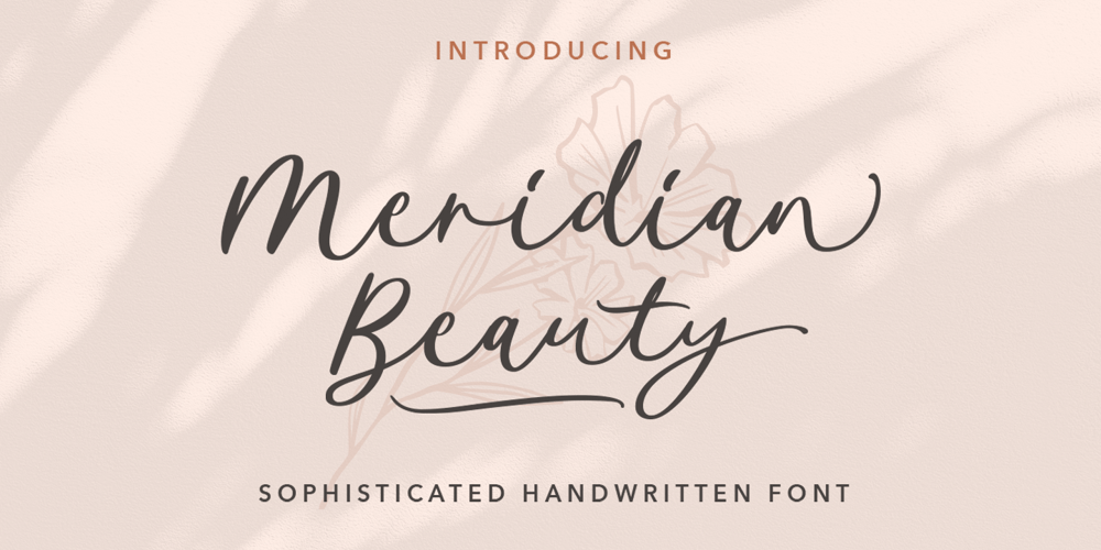 Meridian Beauty font