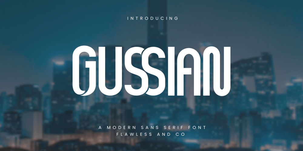 Gussian font