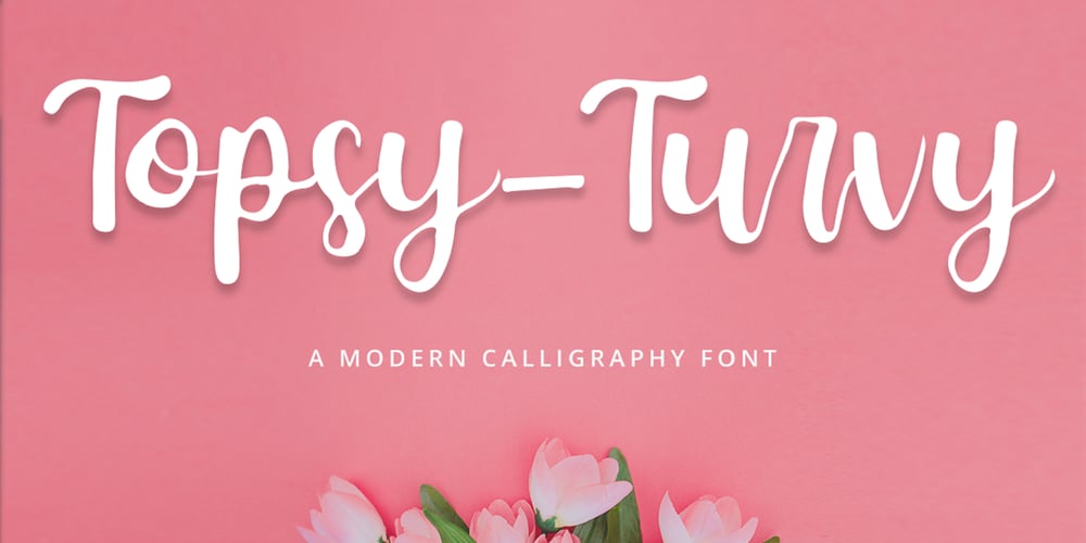 Topsy Turvy font