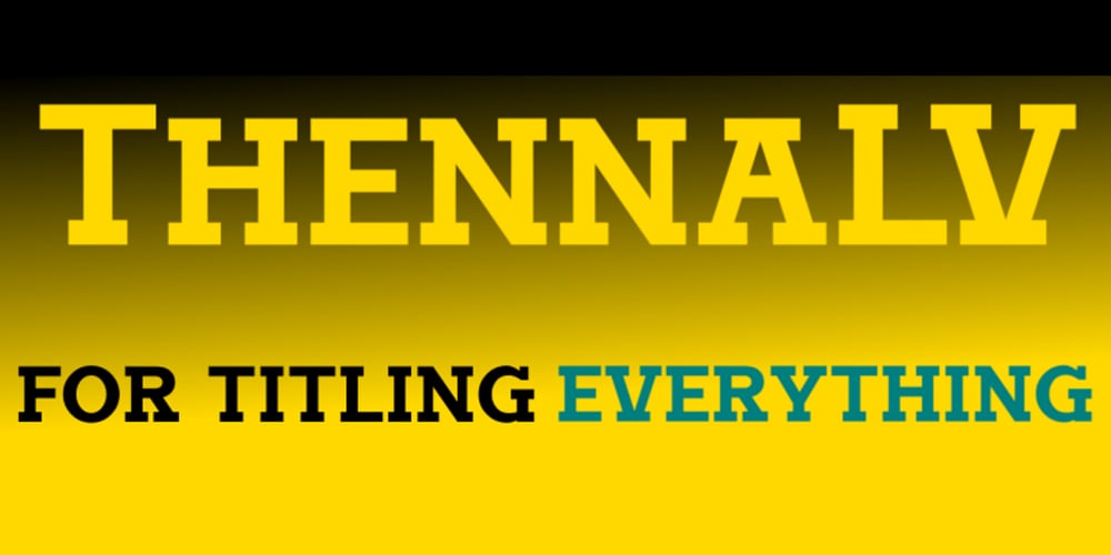 Thenna LV font