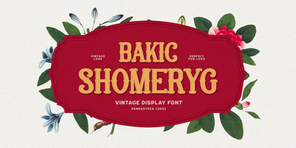 Bakic Shomeryg font