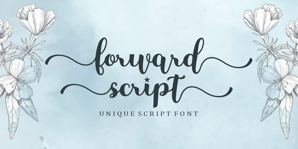 Forward Script font