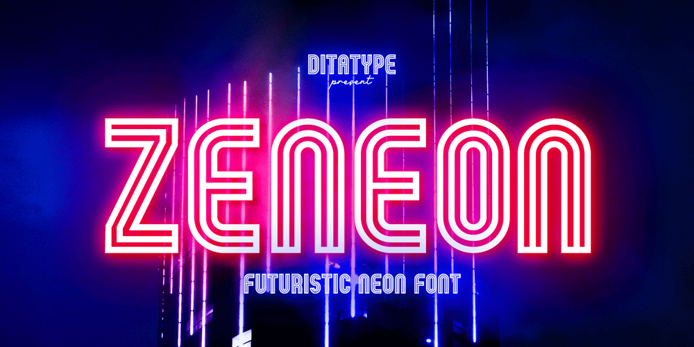 Zeneon font