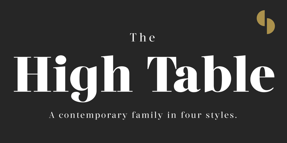 High Table font