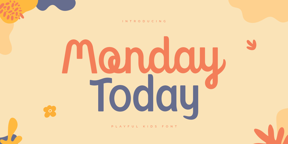 Monday Today font