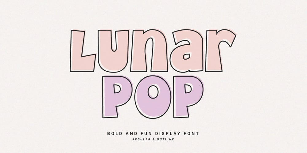 Lunar Pop font