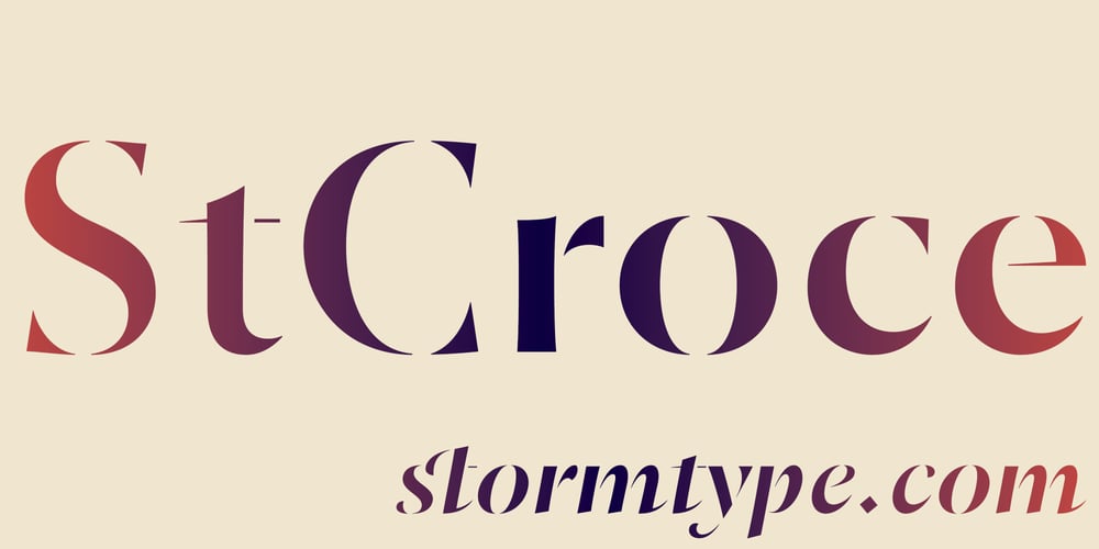 St Croce Pro font