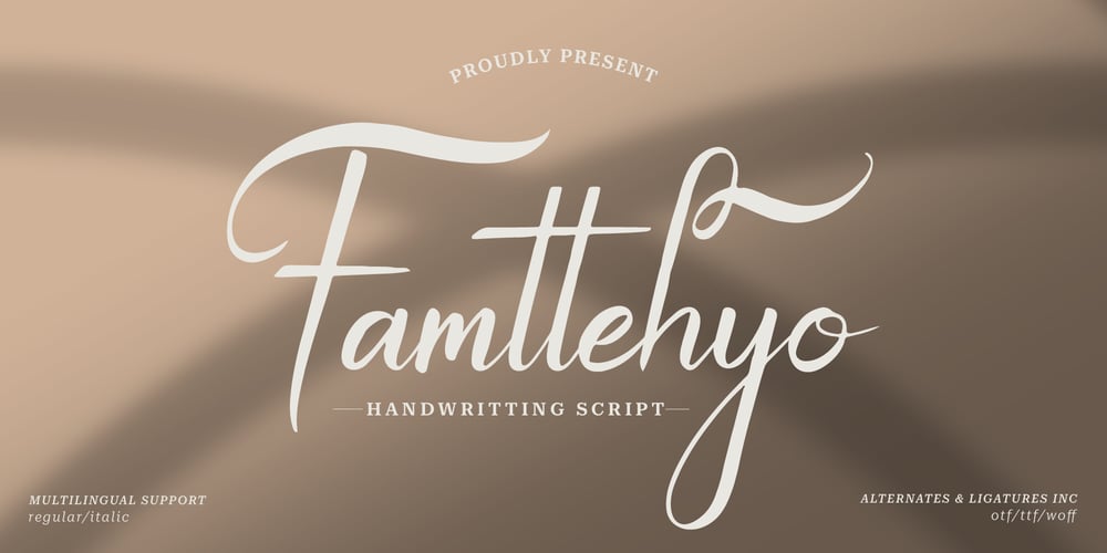 Famtehyo font